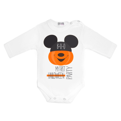 Carra Mickey Halloween бебешко боди